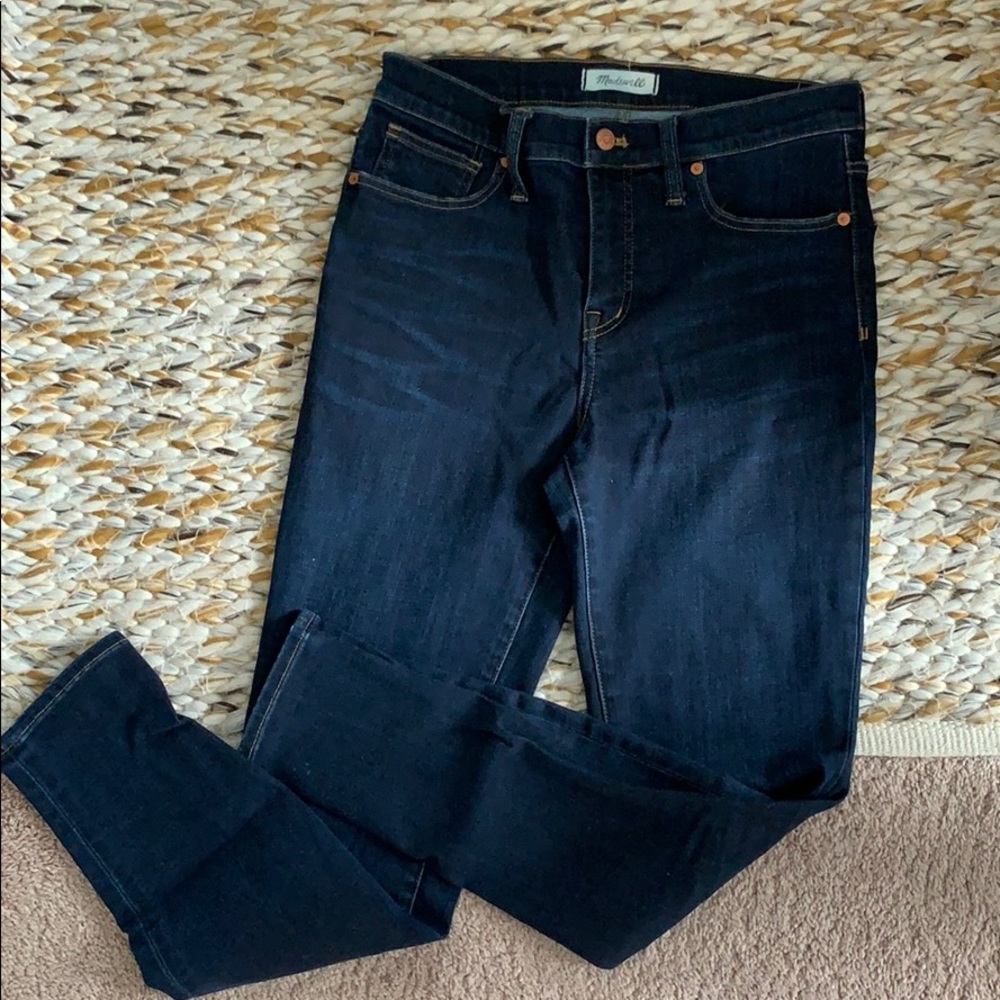 Madewell 9” high rise skinny jeans